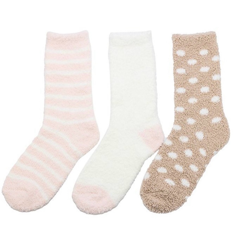 🆕🧦 CUDDL DUDS LIMITED EDITION WOMEN’S 3-PACK COZY CHUNKY CREW SOCKS. NEW IN BOX